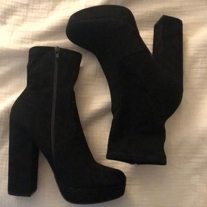 Steve Madden Stardust Black Booties